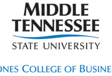 Photo of Joe presents to the Jones College of Business at MTSU